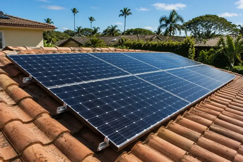 Installation de panneaux solaires à Saint-Jean-de-Fos